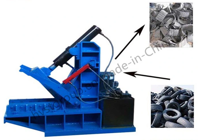 Double Shaft Tire Shredder Machine Automatic Tire Recycling System for Used Tire